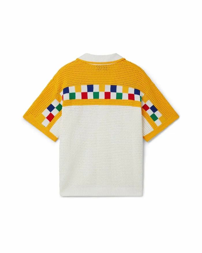 Casablanca Paris Knitwear Crochet Knit Shirt 8211 Men Casablanca Paris Knitwear Crochet Knit Shirt 8211 Men