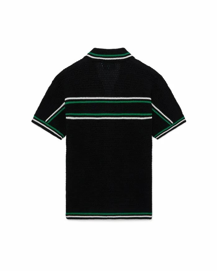 Casablanca Paris Knitwear Crochet Tennis Shirt 8211 Men