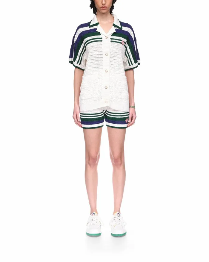 Casablanca Paris Knitwear Crochet Tennis Shirt 8211 Women Casablanca Paris Knitwear Crochet Tennis Shirt 8211 Women