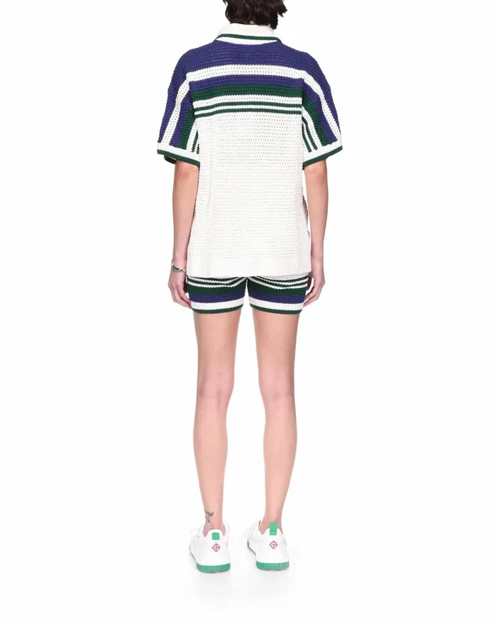 Casablanca Paris Knitwear Crochet Tennis Shirt 8211 Women Casablanca Paris Knitwear Crochet Tennis Shirt 8211 Women