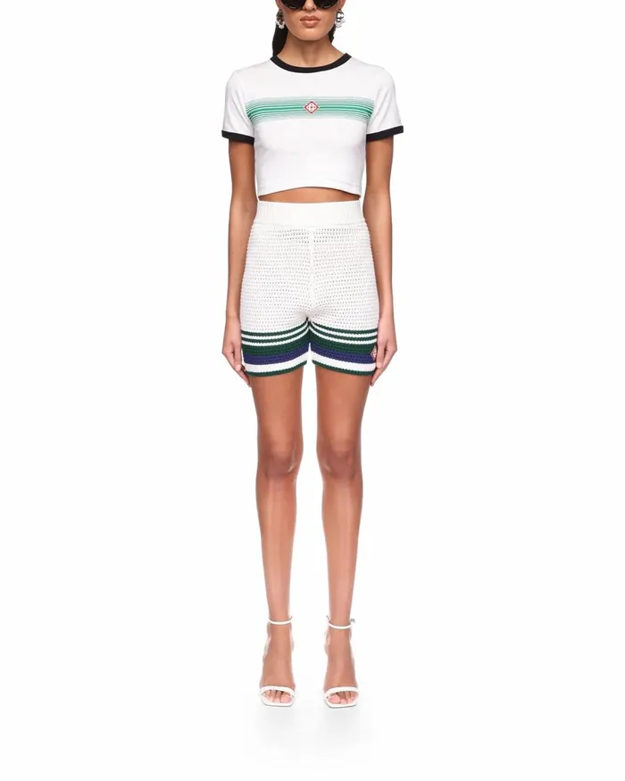 Casablanca Paris Knitwear Crochet Tennis Shorts 8211 Women