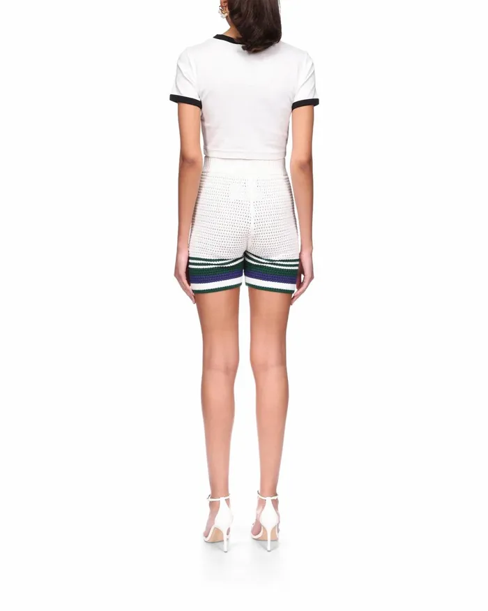 Casablanca Paris Knitwear Crochet Tennis Shorts 8211 Women
