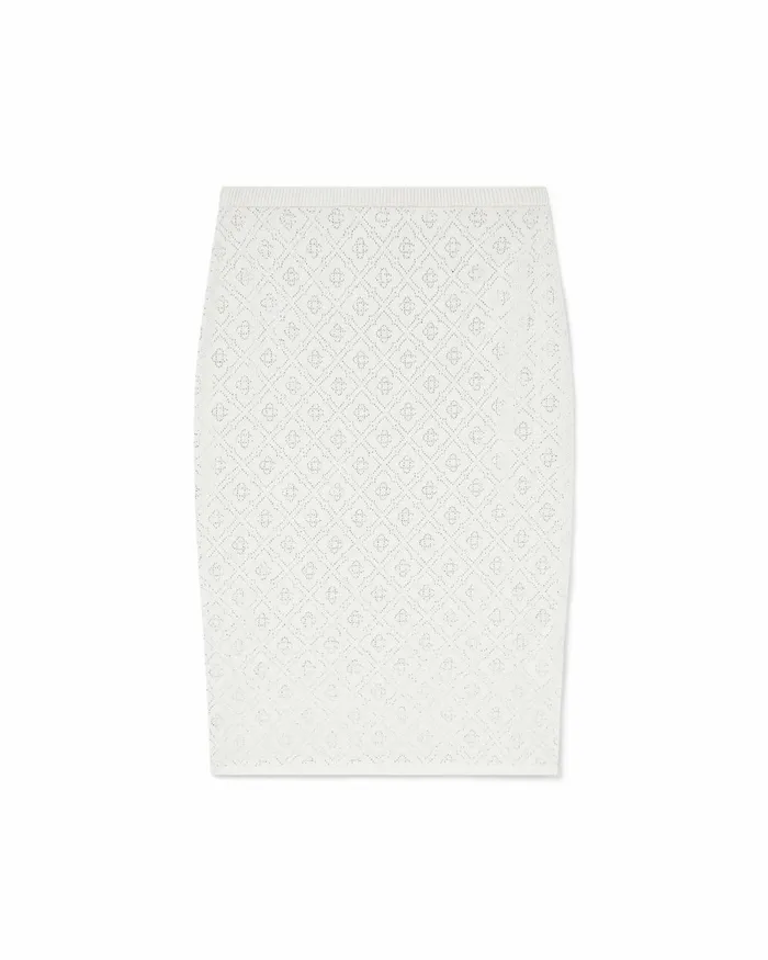 Casablanca Paris Knitwear Crystal Monogram Knit Skirt 8211 Women