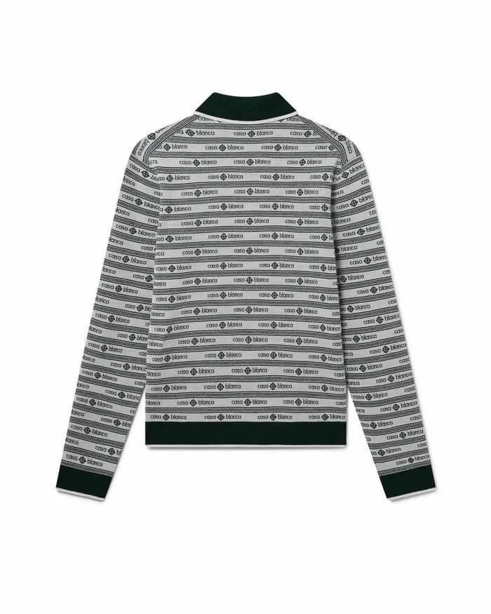 Casablanca Paris Knitwear Evergreen Logo Polo Shirt 8211 Men Casablanca Paris Knitwear Evergreen Logo Polo Shirt 8211 Men
