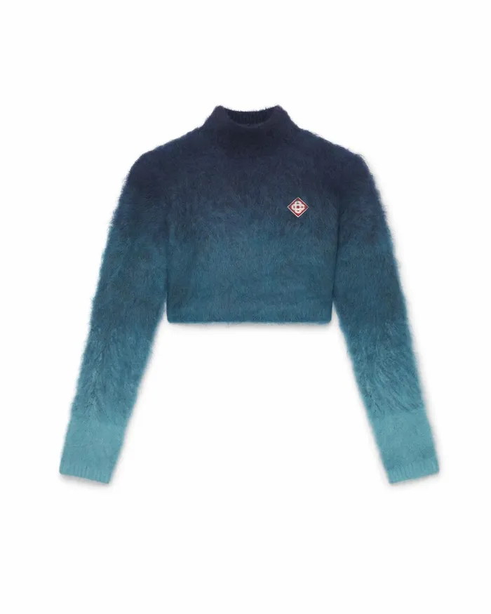 Casablanca Paris Knitwear Gradient Mohair High Neck Jumper 8211 Women