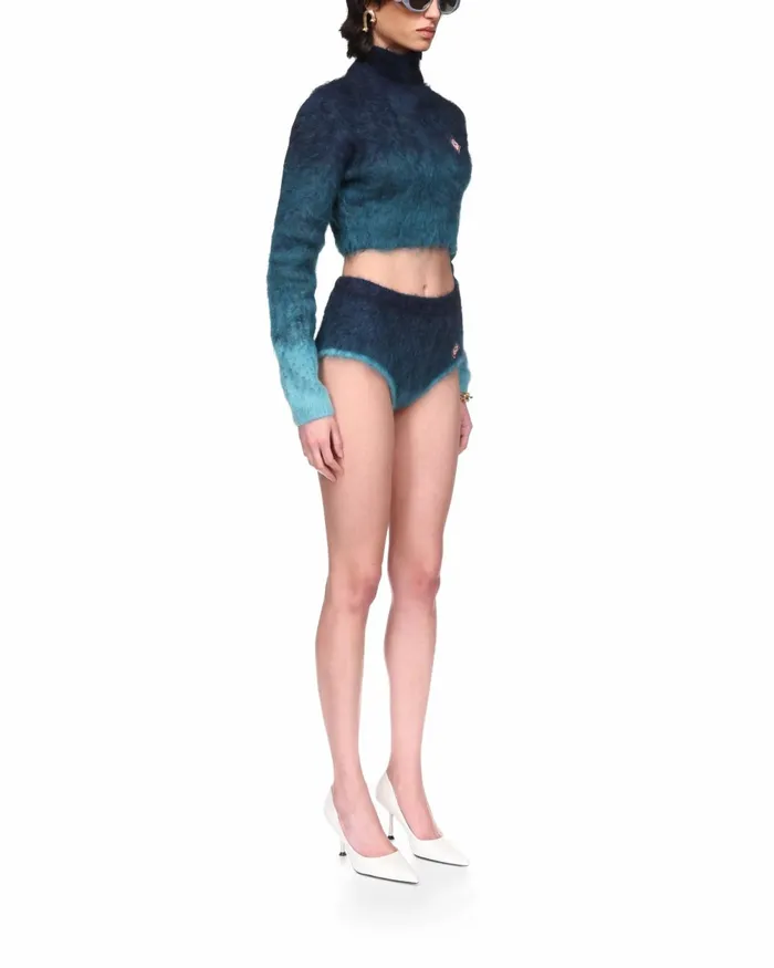 Casablanca Paris Knitwear Gradient Mohair High Neck Jumper 8211 Women Casablanca Paris Knitwear Gradient Mohair High Neck Jumper 8211 Women