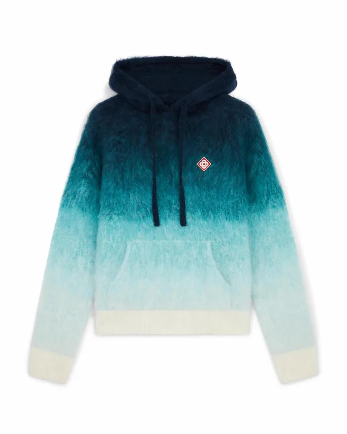 Casablanca Paris Knitwear Gradient Mohair Hooded Sweatshirt 8211 Men