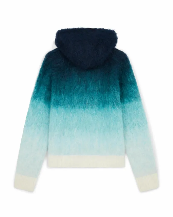 Casablanca Paris Knitwear Gradient Mohair Hooded Sweatshirt 8211 Men Casablanca Paris Knitwear Gradient Mohair Hooded Sweatshirt 8211 Men