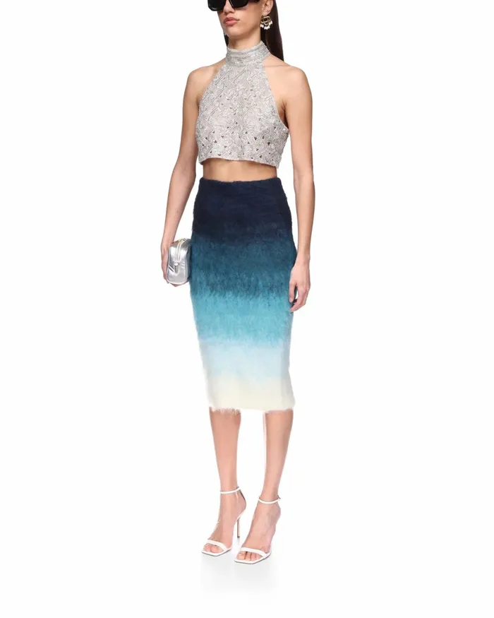 Casablanca Paris Knitwear Gradient Mohair Skirt 8211 Women Casablanca Paris Knitwear Gradient Mohair Skirt 8211 Women
