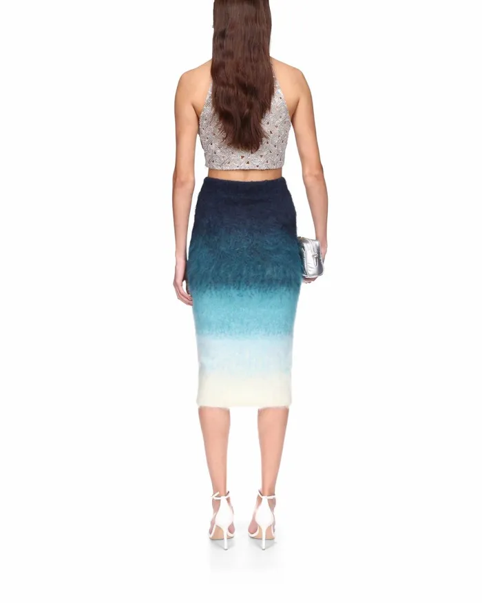 Casablanca Paris Knitwear Gradient Mohair Skirt 8211 Women Casablanca Paris Knitwear Gradient Mohair Skirt 8211 Women