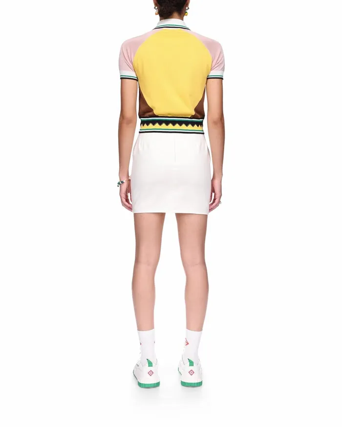 Casablanca Paris Knitwear Graphic Panelled Polo 8211 Women Casablanca Paris Knitwear Graphic Panelled Polo 8211 Women