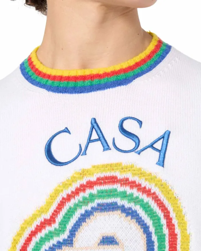 Casablanca Paris Knitwear Heart Boucle Jumper 8211 Men Casablanca Paris Knitwear Heart Boucle Jumper 8211 Men