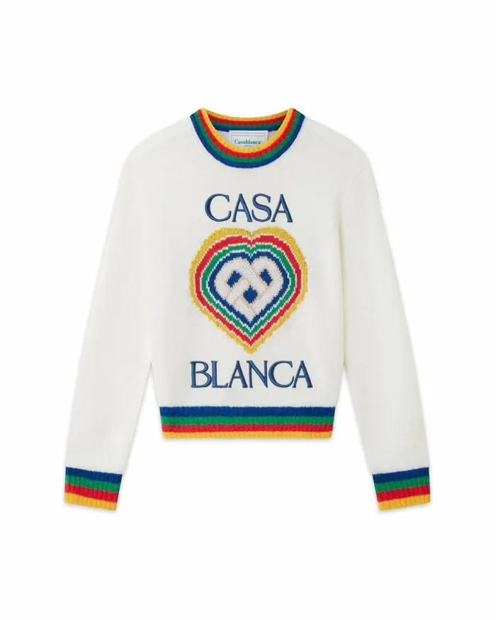 Casablanca Paris Knitwear Heart Casa Jumper 8211 Women