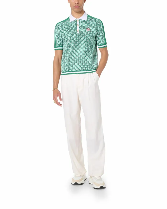 Casablanca Paris Knitwear Jacquard Polo 8211 Men Casablanca Paris Knitwear Jacquard Polo 8211 Men