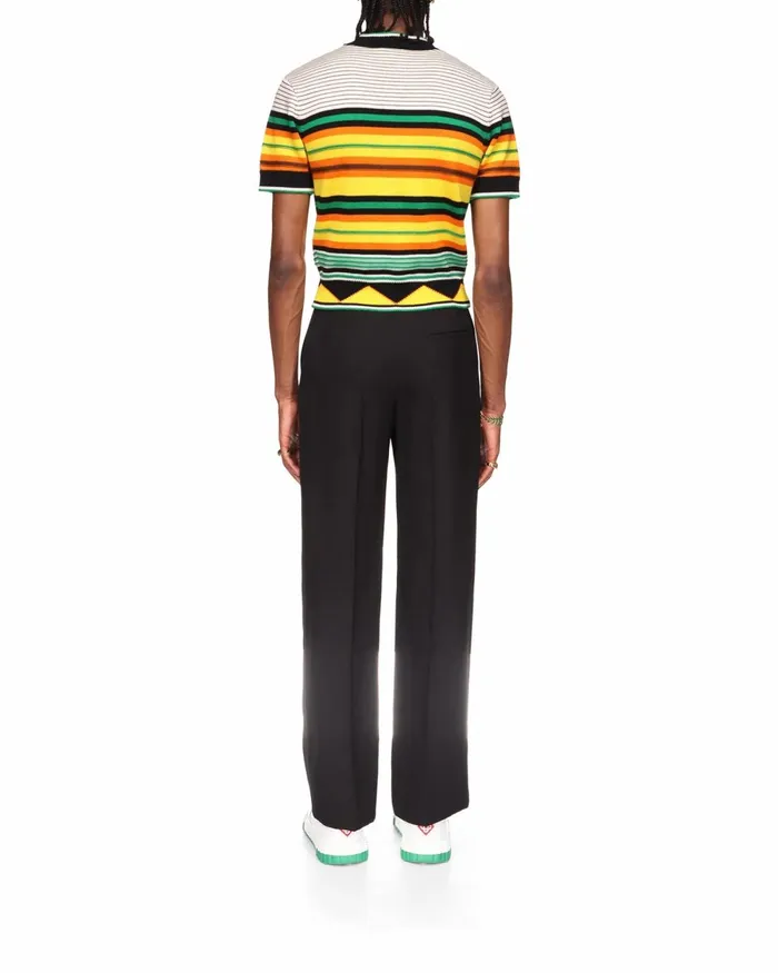 Casablanca Paris Knitwear Knit Striped TShirt 8211 Men Casablanca Paris Knitwear Knit Striped TShirt 8211 Men
