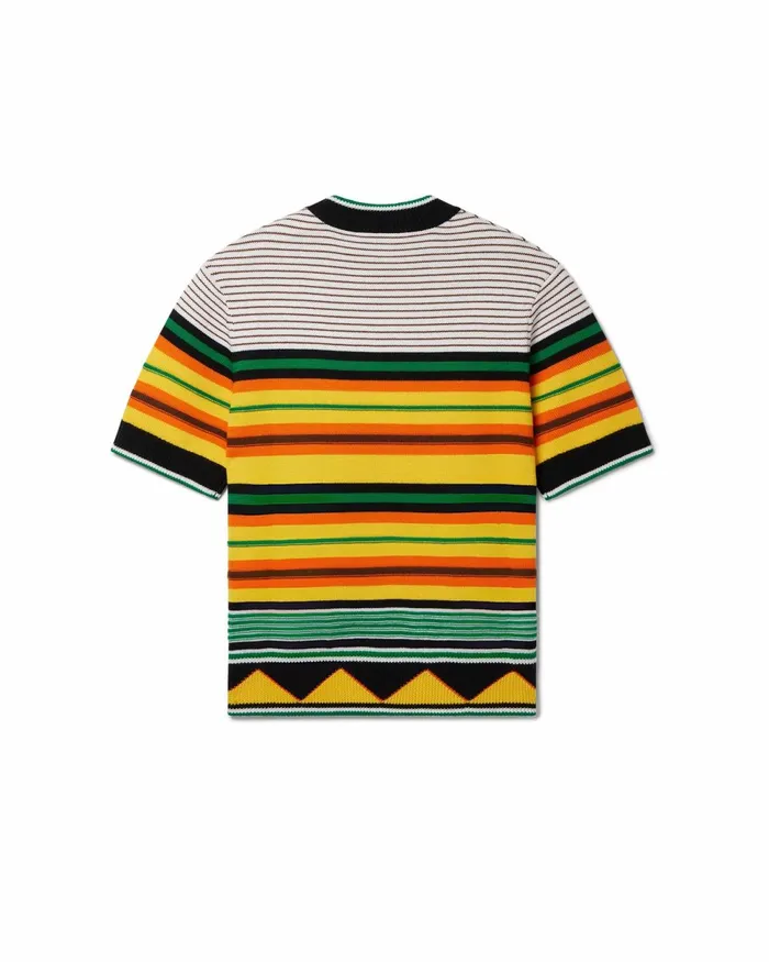 Casablanca Paris Knitwear Knit Striped TShirt 8211 Men Casablanca Paris Knitwear Knit Striped TShirt 8211 Men