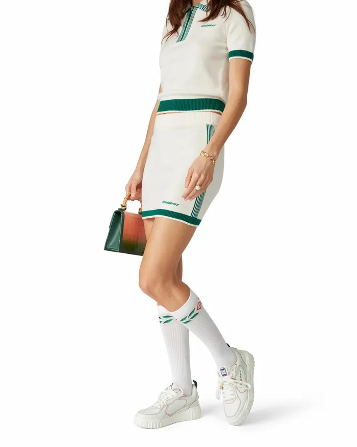 Casablanca Paris Knitwear Knit Tennis Skirt 8211 Women