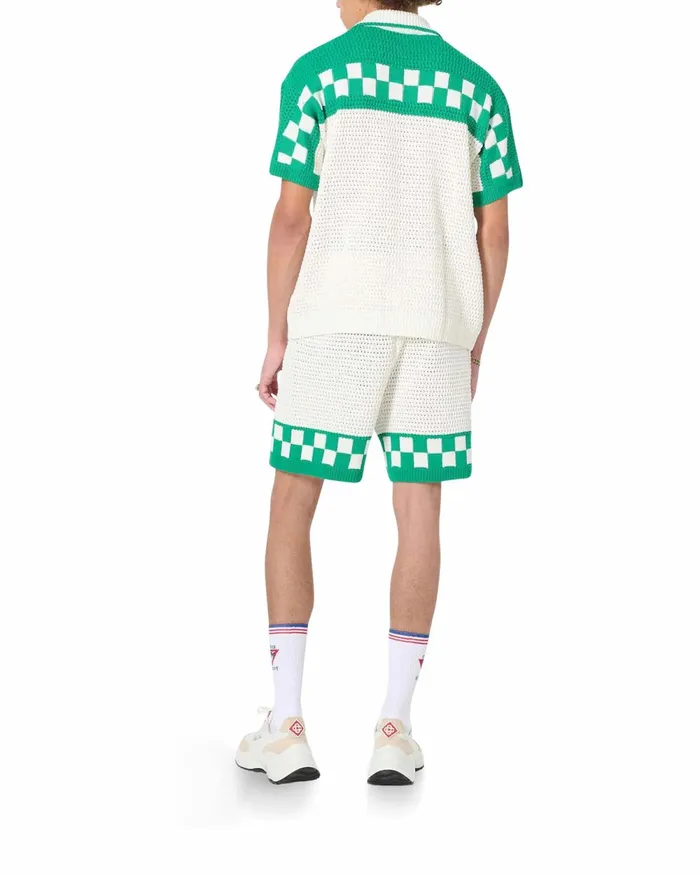 Casablanca Paris Knitwear Knitted Crochet Shirt 8211 Men Casablanca Paris Knitwear Knitted Crochet Shirt 8211 Men