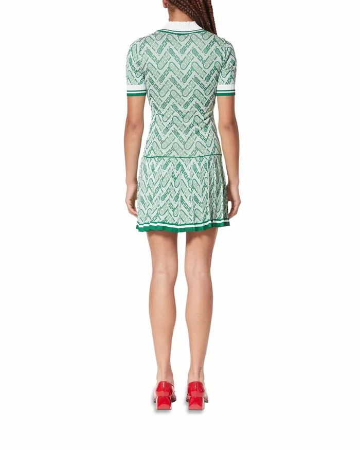 Casablanca Paris Knitwear Knitted Ping Pong Monogram Tennis Dress 8211 Women