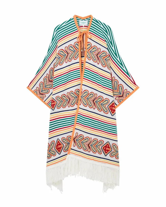 Casablanca Paris Knitwear Laurel Knitted Poncho 8211 Men
