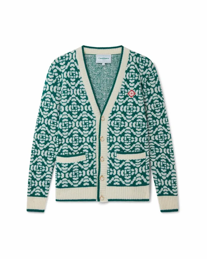 Casablanca Paris Knitwear Monogram Cardigan 8211 Men