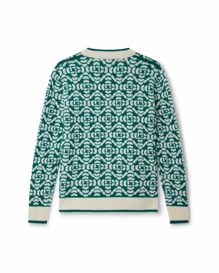 Casablanca Paris Knitwear Monogram Cardigan 8211 Men Casablanca Paris Knitwear Monogram Cardigan 8211 Men