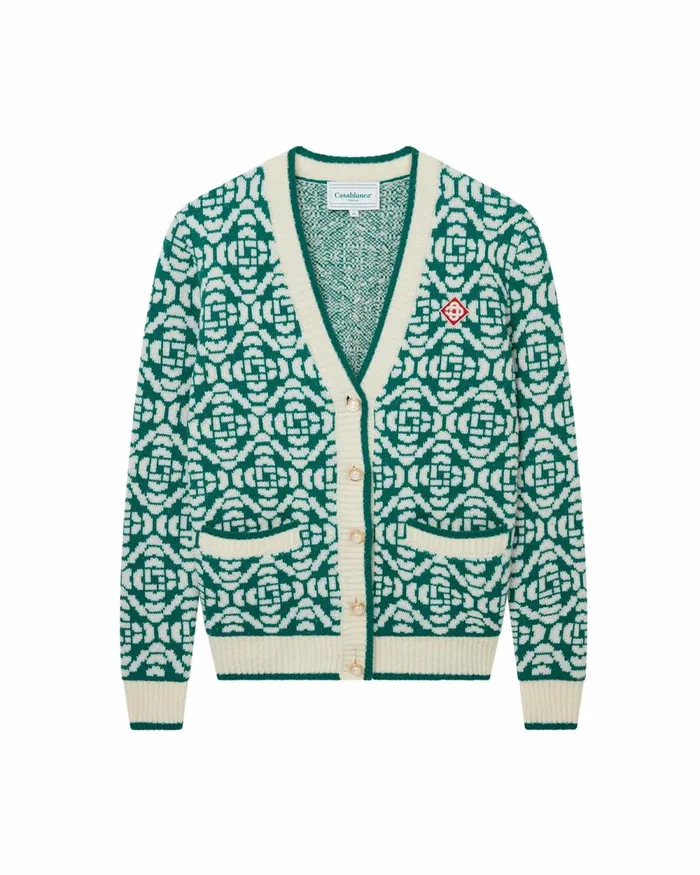 Casablanca Paris Knitwear Monogram Cardigan 8211 Women