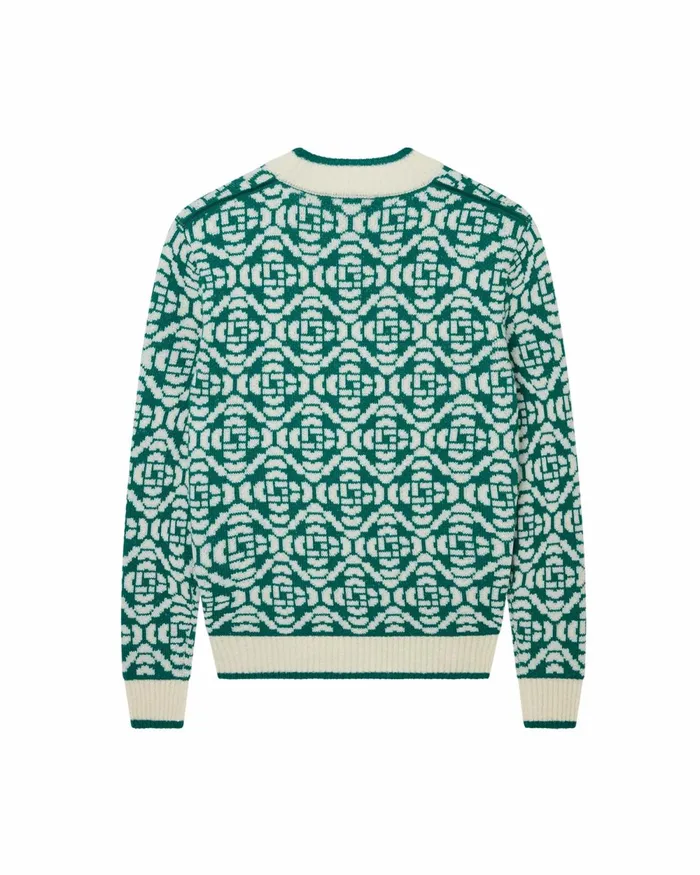 Casablanca Paris Knitwear Monogram Cardigan 8211 Women Casablanca Paris Knitwear Monogram Cardigan 8211 Women