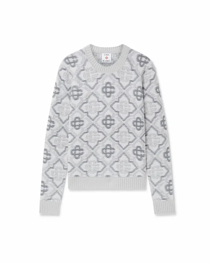Casablanca Paris Knitwear Monogram Knit Jumper 8211 Men