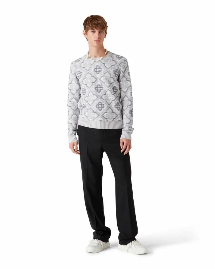 Casablanca Paris Knitwear Monogram Knit Jumper 8211 Men