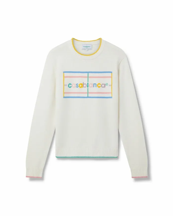 Casablanca Paris Knitwear Pastel Court Jumper 8211 Men