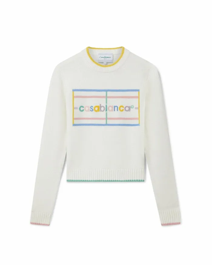Casablanca Paris Knitwear Pastel Court Jumper 8211 Women