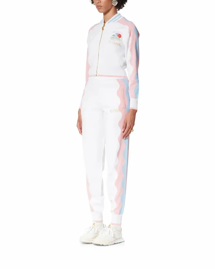 Casablanca Paris Knitwear Pink Wave Trackpant 8211 Women
