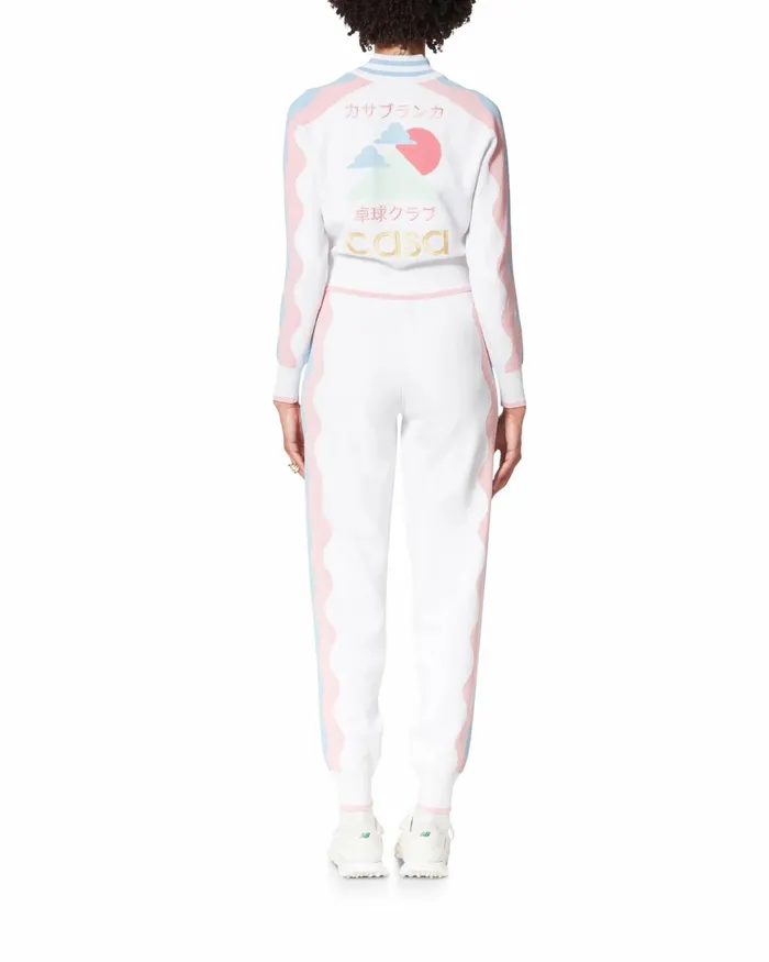Casablanca Paris Knitwear Pink Wave Trackpant 8211 Women
