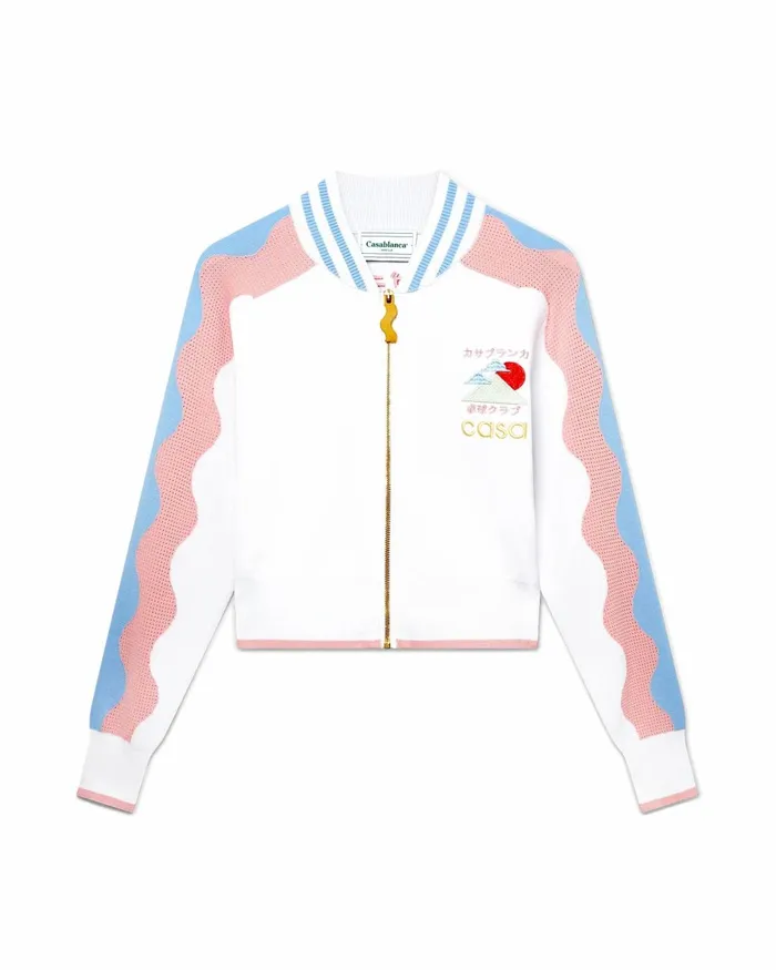 Casablanca Paris Knitwear Pink Wave Tracksuit Top 8211 Men Casablanca Paris Knitwear Pink Wave Tracksuit Top 8211 Men