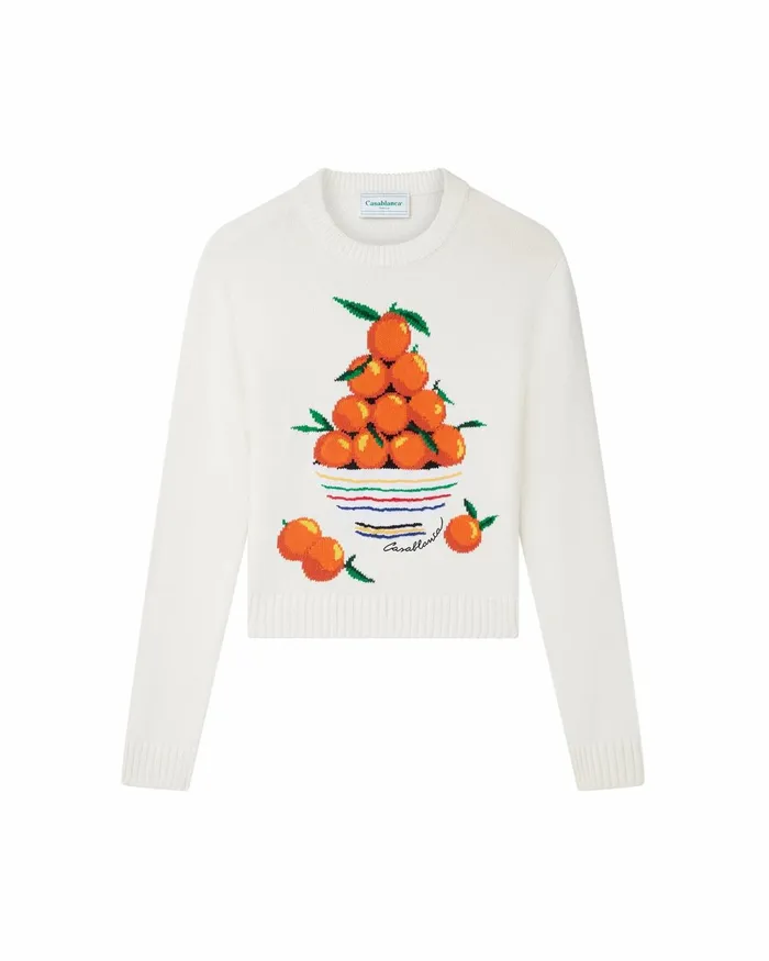 Casablanca Paris Knitwear Pyramide D039Oranges Jumper 8211 Women