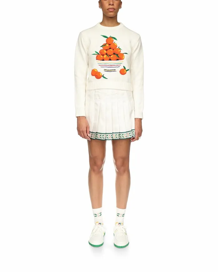 Casablanca Paris Knitwear Pyramide D039Oranges Jumper 8211 Women
