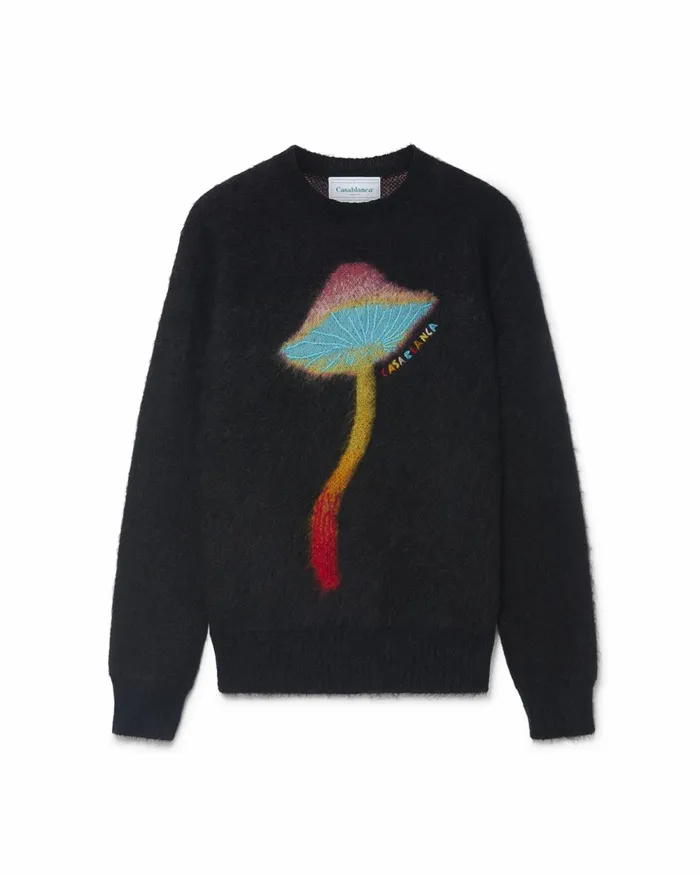 Casablanca Paris Knitwear Rainbow Mushroom Mohair Jumper 8211 Men