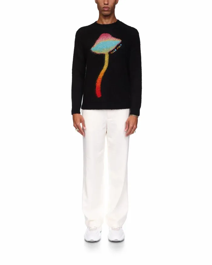 Casablanca Paris Knitwear Rainbow Mushroom Mohair Jumper 8211 Men