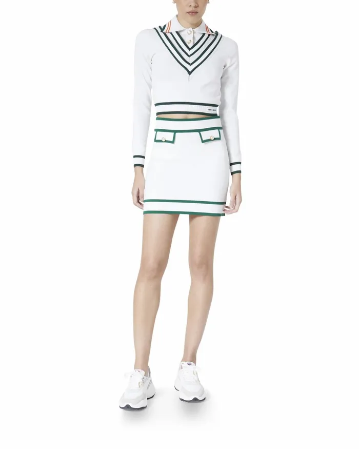Casablanca Paris Knitwear Retro Tennis Skirt 8211 Women Casablanca Paris Knitwear Retro Tennis Skirt 8211 Women