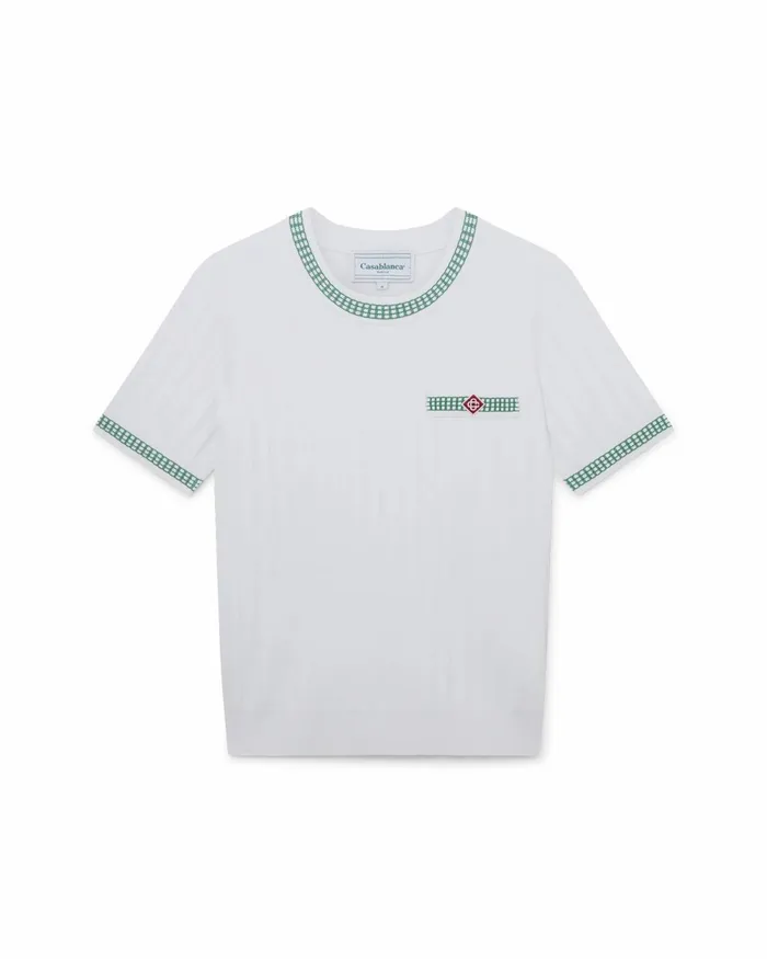 Casablanca Paris Knitwear Rib Effect Crew Top 8211 Men