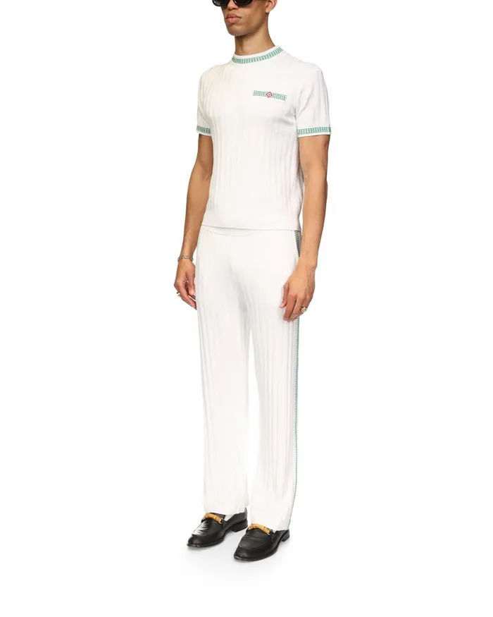 Casablanca Paris Knitwear Rib Effect Crew Top 8211 Men