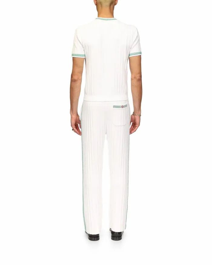 Casablanca Paris Knitwear Rib Effect Crew Top 8211 Men