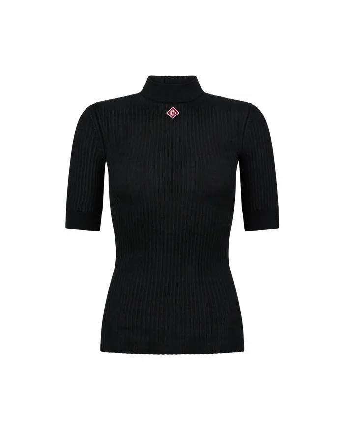 Casablanca Paris Knitwear Rib High Neck Top 8211 Women