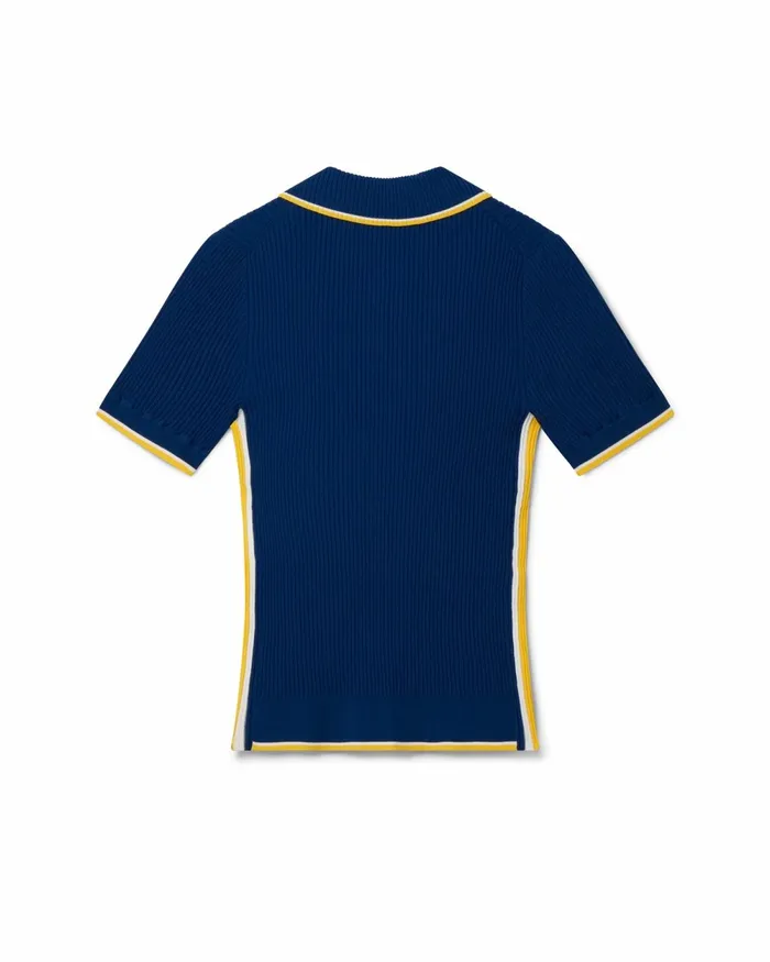 Casablanca Paris Knitwear Rib Polo Shirt 8211 Men Casablanca Paris Knitwear Rib Polo Shirt 8211 Men