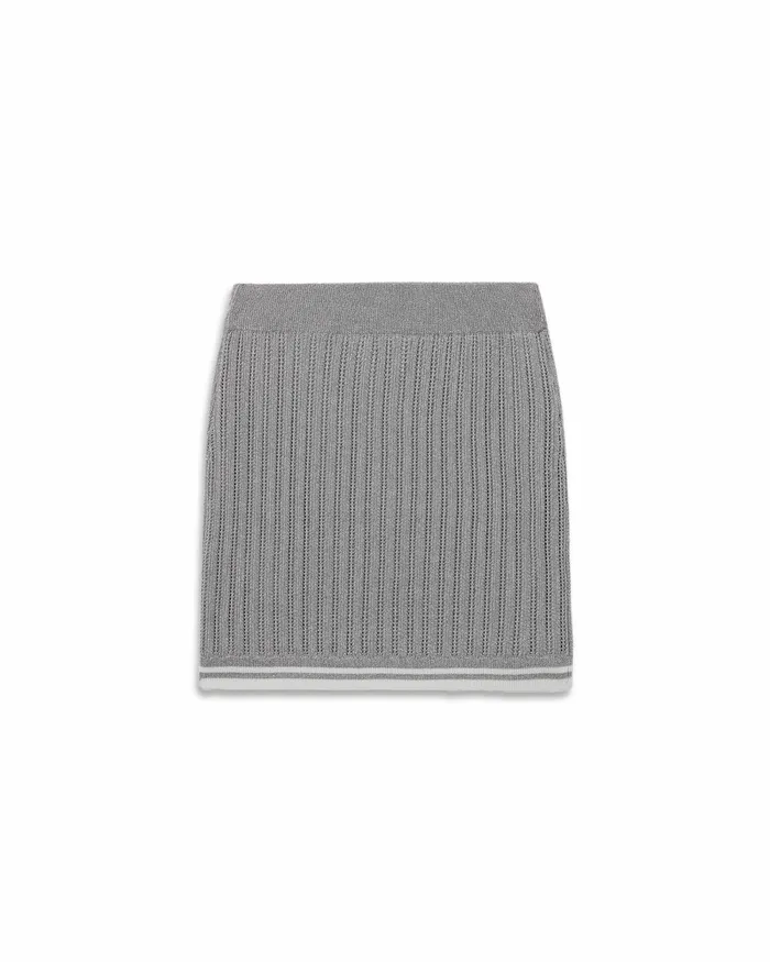 Casablanca Paris Knitwear Silver Knit Skirt 8211 Women
