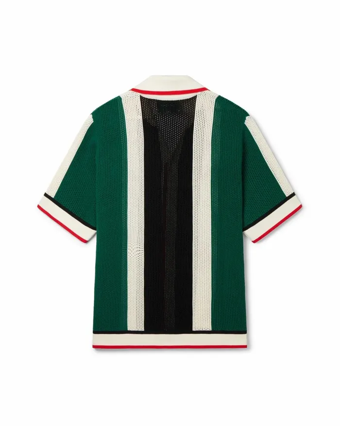 Casablanca Paris Knitwear Striped Mesh Shirt 8211 Men Casablanca Paris Knitwear Striped Mesh Shirt 8211 Men