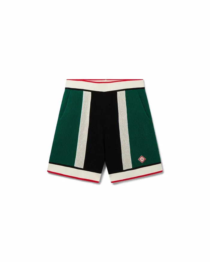 Casablanca Paris Knitwear Striped Mesh Shorts 8211 Men