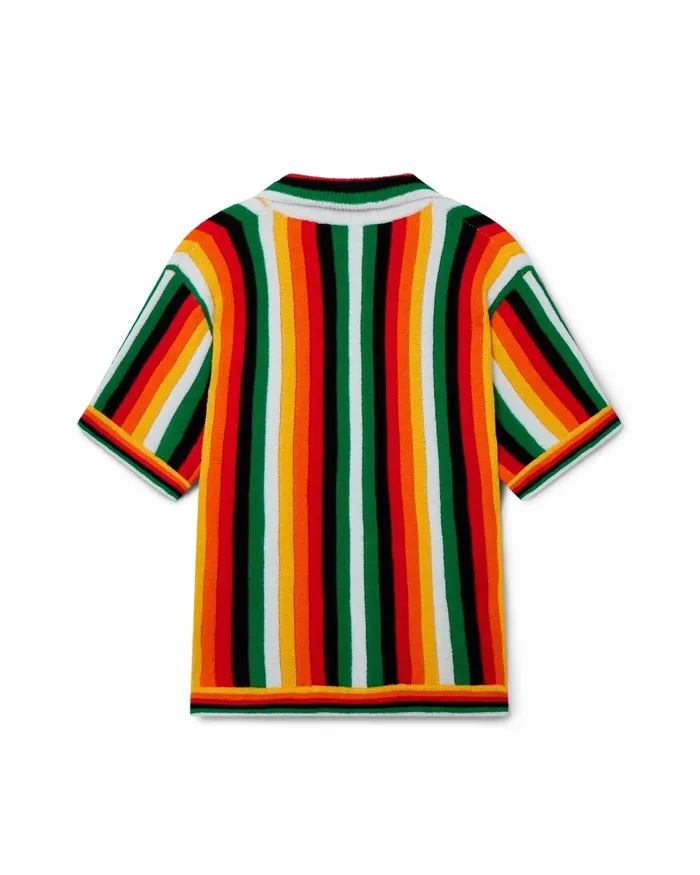 Casablanca Paris Knitwear Striped Towelling Shirt 8211 Men Casablanca Paris Knitwear Striped Towelling Shirt 8211 Men
