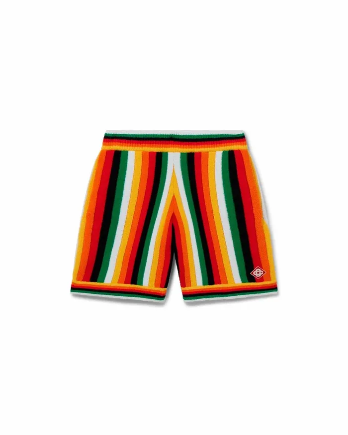 Casablanca Paris Knitwear Striped Towelling Shorts 8211 Men
